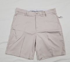 34W- Amazon Essentials Stone Biege Classic Chino 9&quot; Golf Shorts 4 Pocket... - $16.83