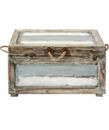 Nantucket Weathered Wood Trunk, Medium (24.7&quot;) O17 - £261.14 GBP