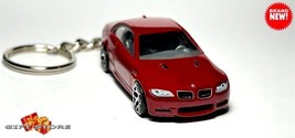 Rare Htf Key Chain Ring Dark Red Bmw Series 3 328i/330i M3 M Custom Ltd Edition - $48.98