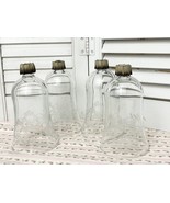 Boxed Set of 4 Home Interiors Hearts &amp; Ribbons Iced Glass Votive Cups 11... - $32.00