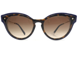 Valentino Sunglasses VA 4017 5051/13 Blue Gold Tortoise Cat Eye w/ Brown Lenses - £74.38 GBP