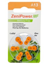ZeniPower Hearing Aid Batteries Size: 13 (60 Batteries) - £12.67 GBP