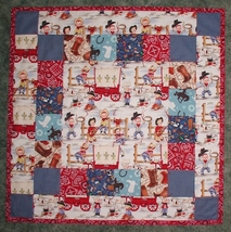 Western Baby Gift, Western Baby Quilt, Western Quilt For Baby Boy, Cowbo... - £66.86 GBP