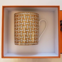 Hermes Mosaique Au 24 Mug Cup Gold porcelain coffee - $296.15