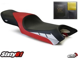 Yamaha FZ6 Seat Cover with Gel 2004-2008 Luimoto Front Black Red Carbon Fiber - £190.58 GBP