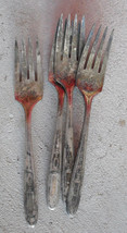 Lot of 4 Vintage Community Plate Flatware Forks Same Pattern LOOK - $14.85