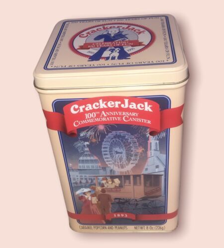 Cracker Jack 100th Anniversary Commemorative Canister 1993 Vintage - $11.18