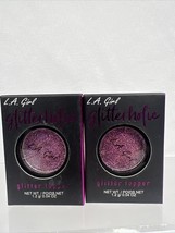 (2) LA Girl Frenzy Glitterholic Glitter Topper Pink Purple 0.04 Ounce - $7.13