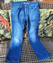 527 Levis Boot Cut Denim Blue Jeans (34x34) dark wash - £15.79 GBP