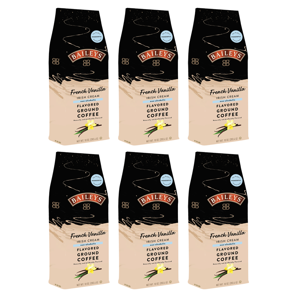 Bailey's French Vanilla Irish Cream, Flavored Ground Coffee, 10oz bag (Six-Pack) - $52.00