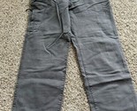 Vintage Gh Bass &amp; CO Gray Flat Front Tapered Chino Cargo Adult Size 36X30 - £11.25 GBP