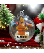 Christmas Minifigure bauble Create your own with message or name. - $11.26