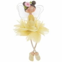 Easter Tier Tray Yellow Fairy Shelf Sitter Tabletop Decor - £12.78 GBP