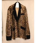 Rare Man&#39;s Leopard Coat Rasta Inposta Polycotton Size M Ships N 24h - $425.58