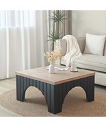 Rustic Square Coffee Table - Modern Farmhouse Style - $4,695.90 MXN