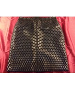 NWOT COSPLAY SEXY LAS VEGAS ANN TAYLOR PETITE BLACK &amp; GOLD VERY SHORT SK... - £24.22 GBP