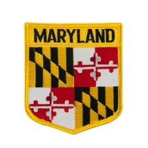Eastern State Flag Embroidered Patch Shield - Maryland OSFM - £2.72 GBP