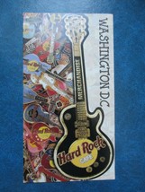 1997 HARD ROCK CAFE WASHINGTON D. C. MERCHANDISE MENU/PRICE LIST - $9.95