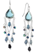 Style and Co Stone and Beaded Chain Drop Earrings - £9.38 GBP