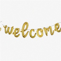 &quot;Colorful 16&quot; Welcome Balloon Banner Kit - Multicolor F Letter Balloon for Anniv - £14.50 GBP