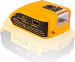 Battery Usb Charger Adapter For Dewalt 20V Max Battery Generator, Tool Only - $25.83