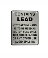 Contains Lead Tetraethyl Porcelain Gas Pump Sign Nice Shape Minor Blemishes - $750.20 MXN