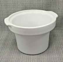 Rival Crock Pot 2 Quart Replacement White Stonware Insert 8.5&quot; Round MD-... - $23.87