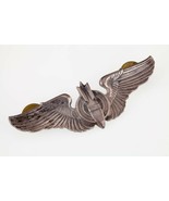 Sterling Silver WWII Bomber Pilot Wings 3&quot; Long - £278.79 GBP