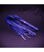 Handmade Blue Leather Flogger Whip, Genuine Leather BDSM Impact Toy – 27... - €67,34 EUR