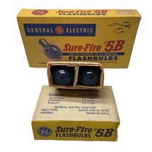 General Electric GE Sure-Fire Flash Bulbs Number 5B 8 bulbs Clear Blue HHG5B-5 - £6.89 GBP