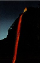 The Fire Fall Glacier Point Yosemite National Park CA Postcard PC349 - $4.99