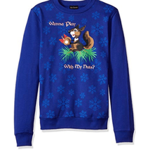 Alex Stevens Mens Play with My Nuts Ugly Christmas Sweater - £14.19 GBP