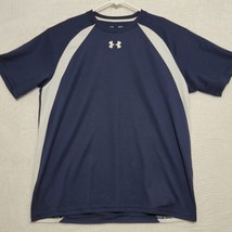 Under Armour Men&#39;s T Shirt Size M Medium Blue Loose Fit HeatGear Short S... - $17.87
