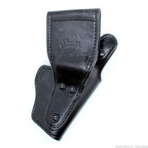 LH S&amp;W 6906 Square Guard Black Plain Leather Gould &amp; Goodrich Duty Holster - £23.27 GBP