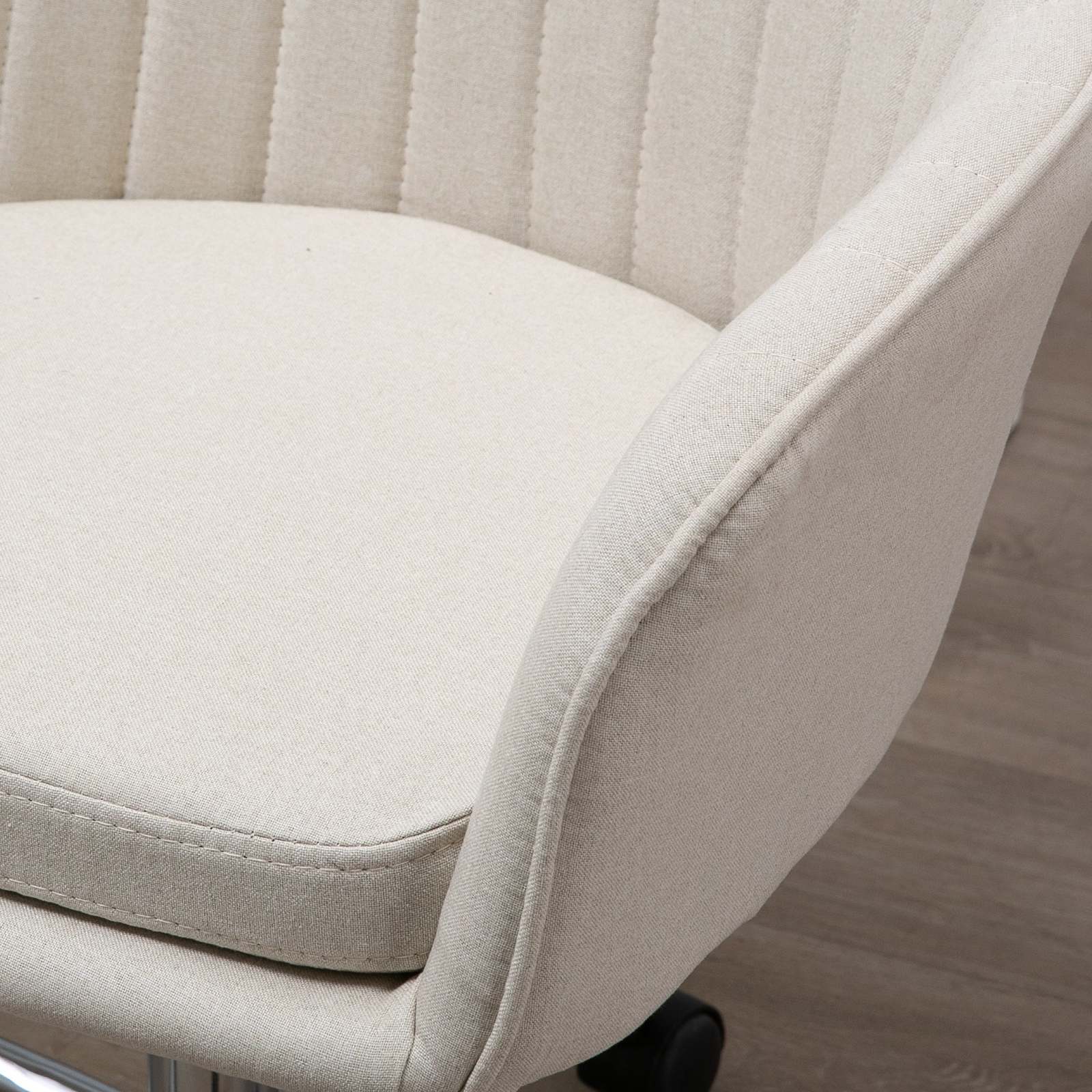 Shape Task Chair Mid-Back Task Chair, Fabric Home Office Chair, Swivel Desk Chair with ...