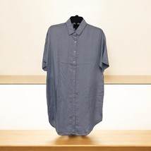 Lumiere chambray Blue button down dress with pockets Women’s Size S Small - $20.58 CAD
