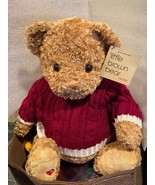 2003 Gund Little Brown Bear Bloomingdale’s Plush w/Tag and Sweater  19&quot; ... - £17.35 GBP