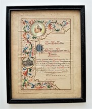 1955 vintage APOSTOLIC PAPAL BLESSING indulgence JOSEPH FLYNN FAMILY fra... - £51.27 GBP