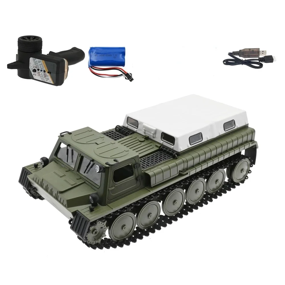 WPL E-1 1/16 RC Tank 2.4G Full Scale Tracked Transport Vehicle 4WD Tracked - $62.60