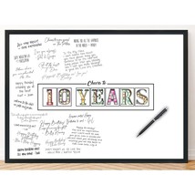 L&amp;O Goods Birthday Or Anniversary Decorations | Signature Board For Party | Part - £23.72 GBP