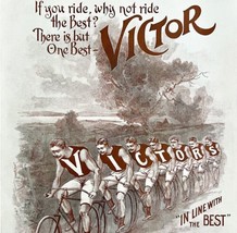 Victor Bicycles 1894 Advertisement Victorian XL Bikes Overman Wheel Co DWII9 - £62.94 GBP
