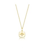 INS 925 sterling silver necklaces octagram eight-pointed star zircon squ... - £24.74 GBP