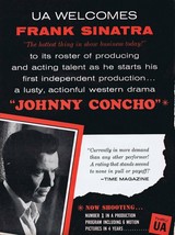 Frank Sinatra 1956 Johnny Concho ORIGINAL Vintage 9x12 Industry Ad - $79.19