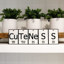 CuTeNeSS | Periodic Table of Elements Wall, Desk or Shelf Sign - £9.50 GBP