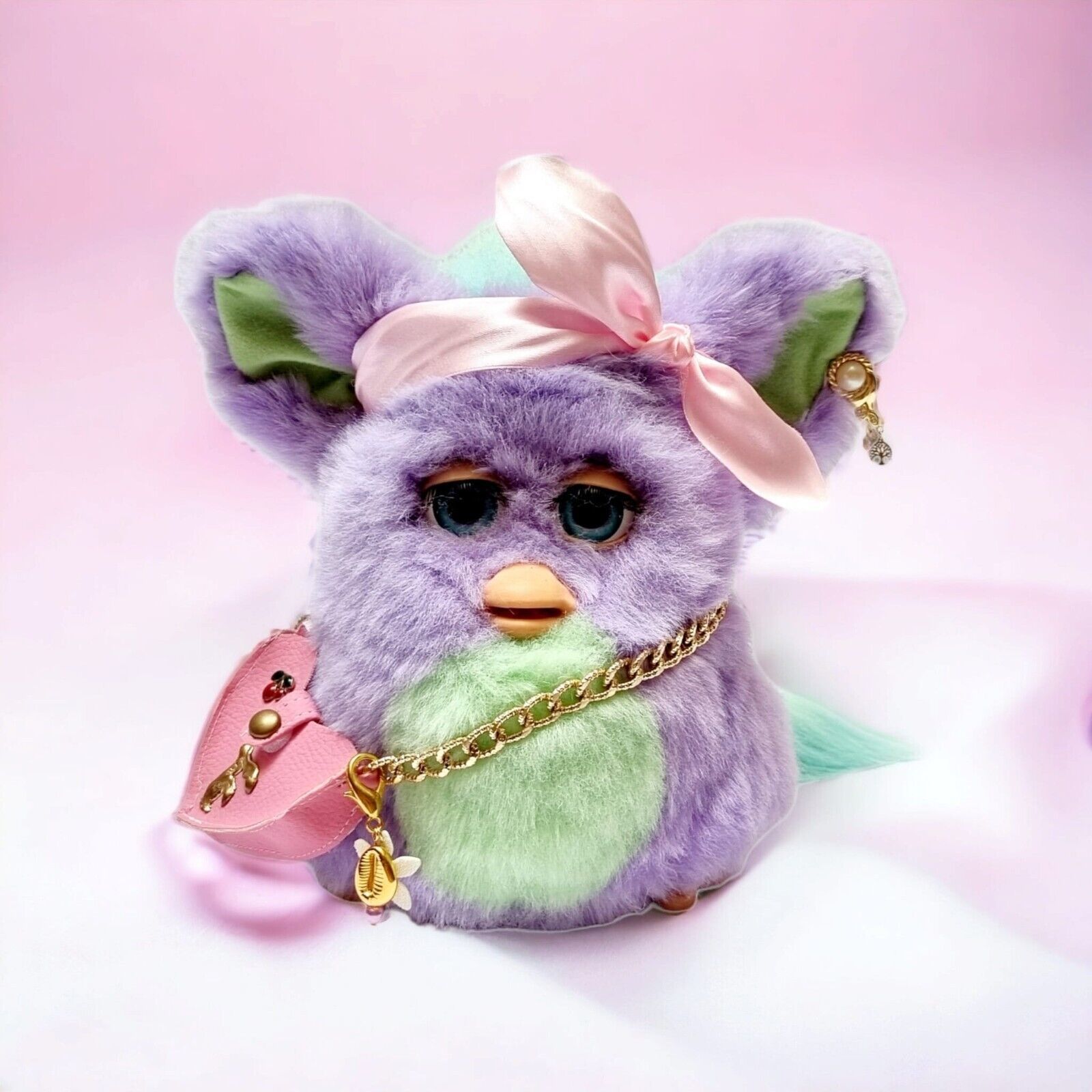 Funky furby 2006, custom furby, purple furby, gift ideas, vintage toys,ooak RARE - $308.20