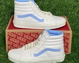 VANS Sk8-Hi Vintage Leather Blanc de Blanc Blue Men&#39;s Size 11 New - £47.36 GBP