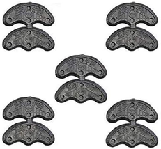 10Pcs 5Pairs Rubber Heel Savers Toe Plates Taps DIY Shoe Repair Pads Rep... - $10.67