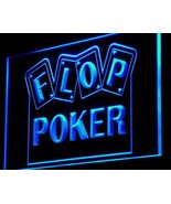 Flop Poker Game Casino Illuminated Led Neon Sign Home Decor, Lights Déco... - £20.77 GBP+
