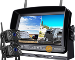 FHD 1080P 2 Digital RV Wireless Backup Camera System for RV Trailer Truck Bus Mo
