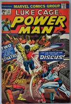 3 VTG Marvel Comics 70s LUKE CAGE POWER MAN #&#39;s21, 22 &amp; FANTASTIC FOUR #168 - £17.12 GBP